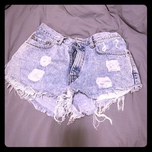 Denim Levi Shorts
